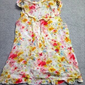 Old Navy women size small flowered see-through blouse